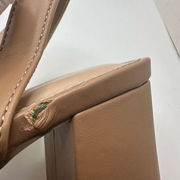 CUSHIONAIRE Women's platform dress sandal +Memory Foam 9.5 NUDE - Picture 8 of 8